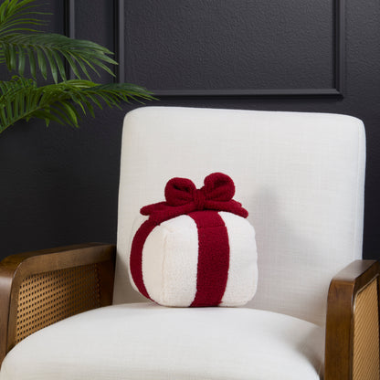 Gift Box Shaped Throw Pillow