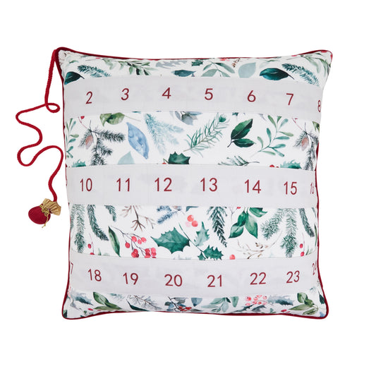 Holiday Advent Calendar Throw Pillow