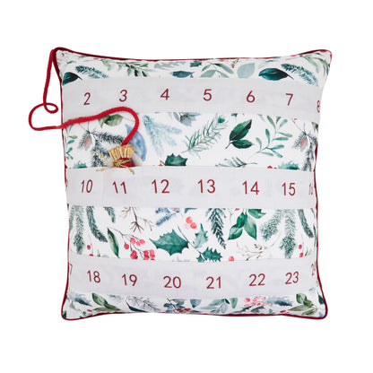 Holiday Advent Calendar Throw Pillow