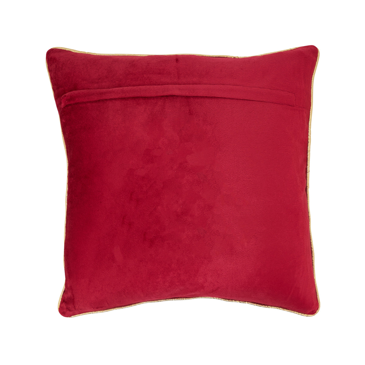 Velvet Embellished Christmas Tree Throw Pillow