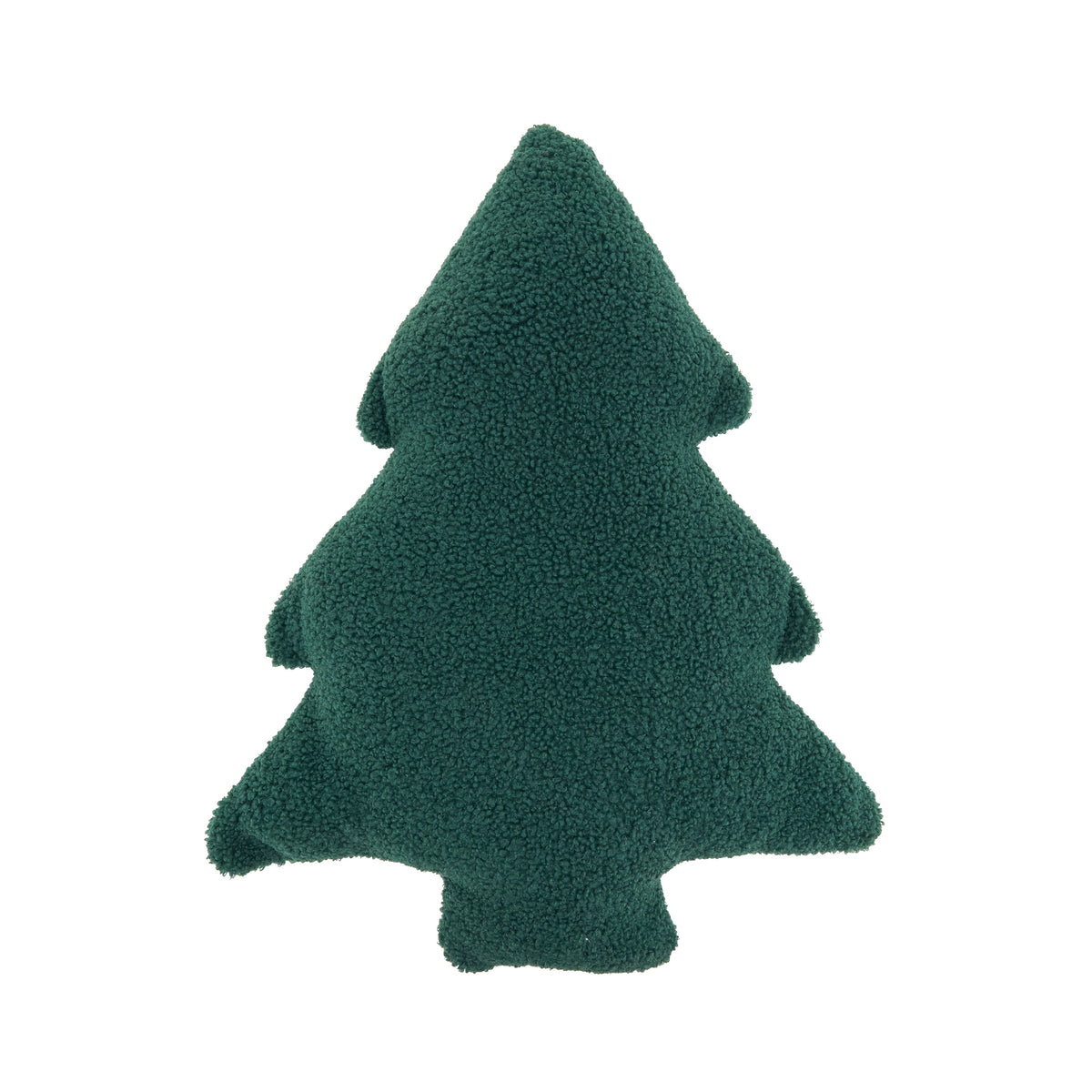 Sherpa Christmas Tree Shaped Throw Pillow