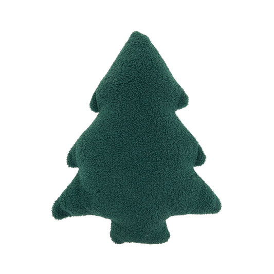 Sherpa Christmas Tree Shaped Throw Pillow