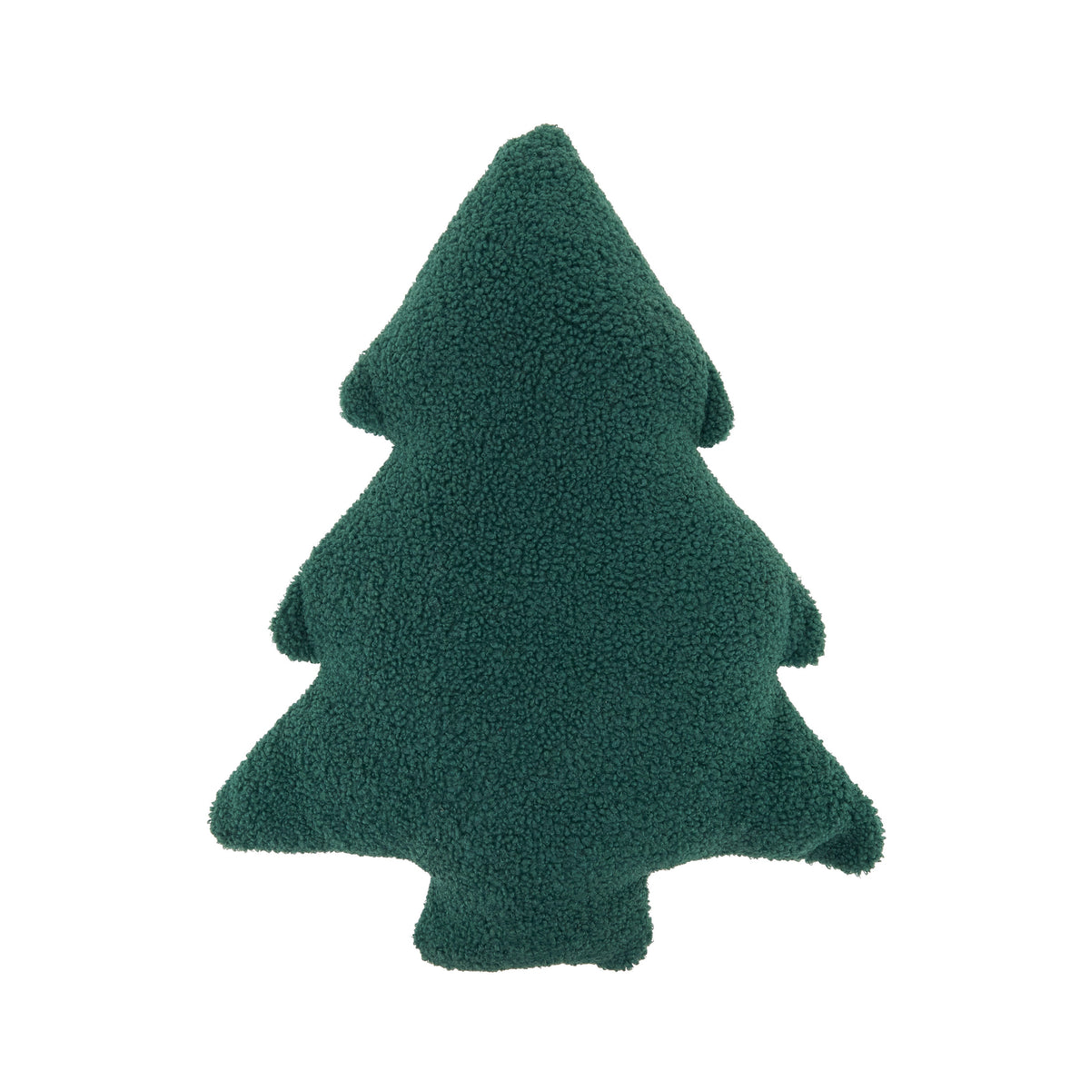 Sherpa Christmas Tree Shaped Throw Pillow