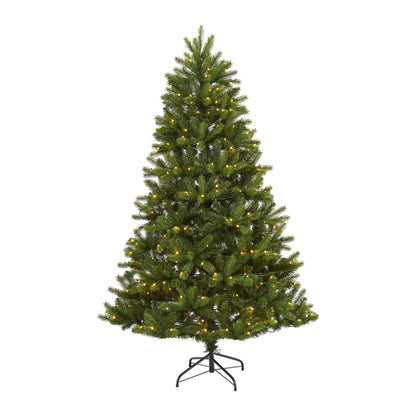 6' New Haven Spruce “Natural Look” Artificial Christmas Tree with 350 LED Lights