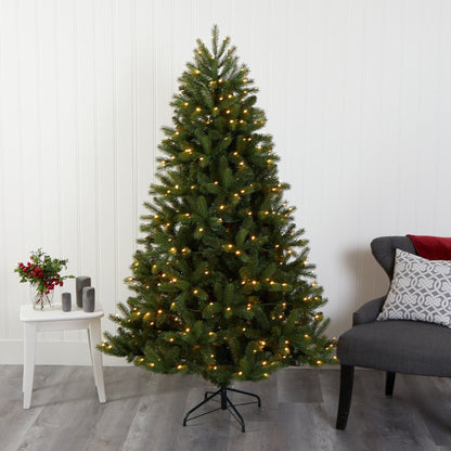 6' New Haven Spruce “Natural Look” Artificial Christmas Tree with 350 LED Lights