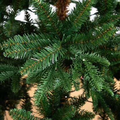 6' Pre-Lit Artificial Idaho Mixed Fir Christmas Tree with 130 Warm White LED Lights