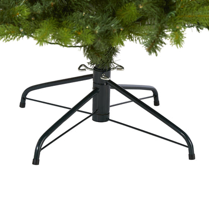 7' New Haven Spruce “Natural Look” Artificial Christmas Tree with 500 LED Lights
