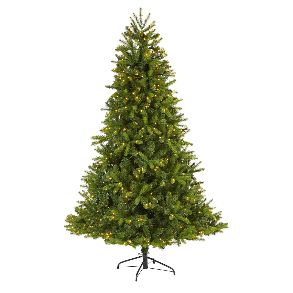 7' New Haven Spruce “Natural Look” Artificial Christmas Tree with 500 LED Lights