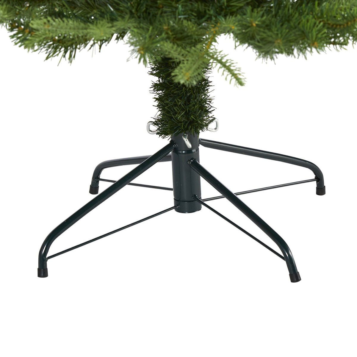 7' Wellington Spruce “Natural Look” Artificial Christmas Tree with 400 Clear LED Lights and Pine Cones
